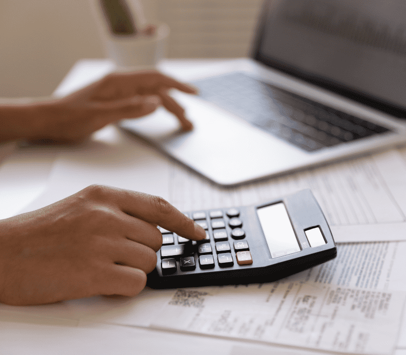 Reducing bills with a calculator