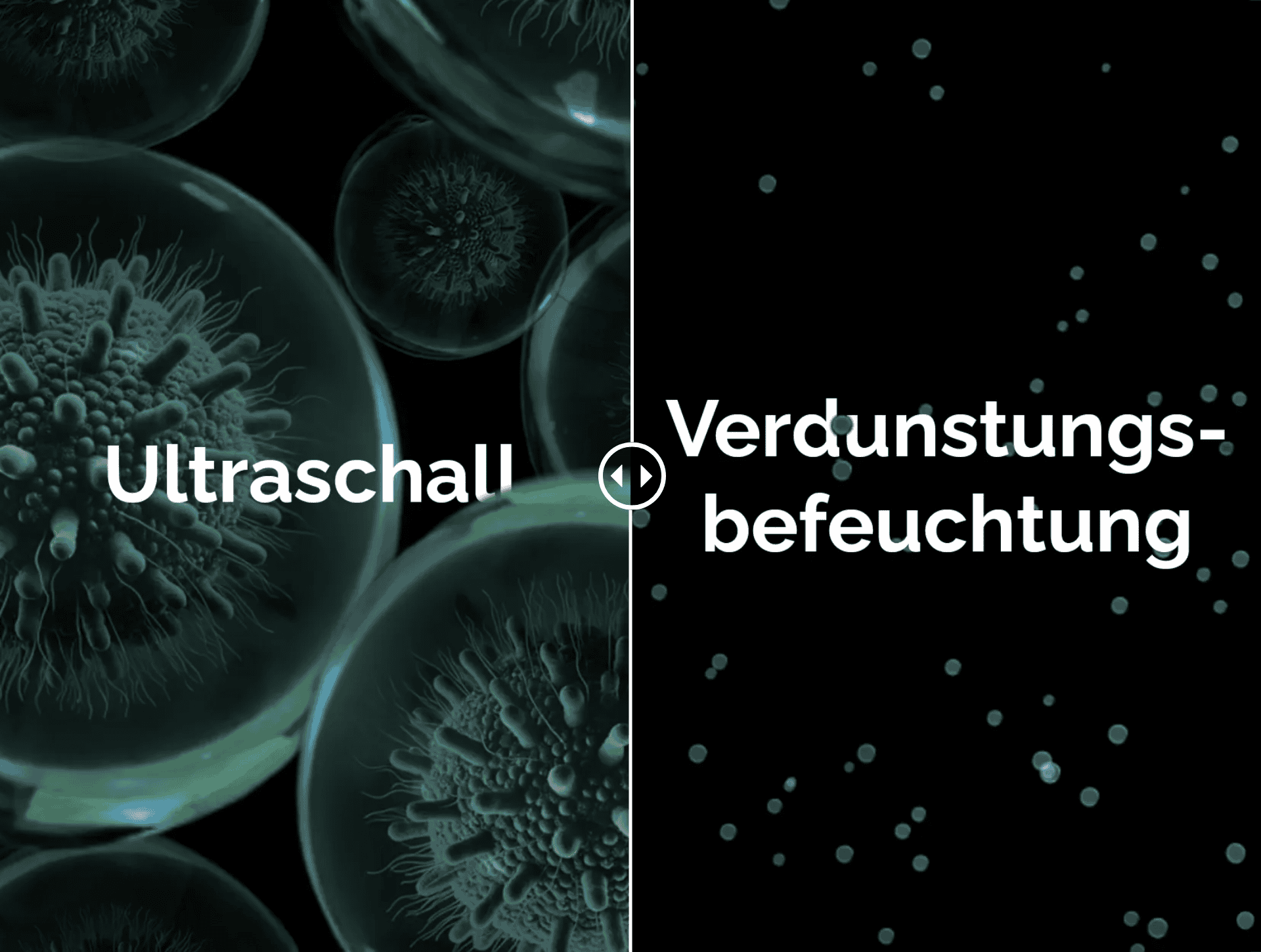 Ultrasonic vs Evaporative Humidifiers Ultraschall- vs. Verdunstungsluftbefeuchter