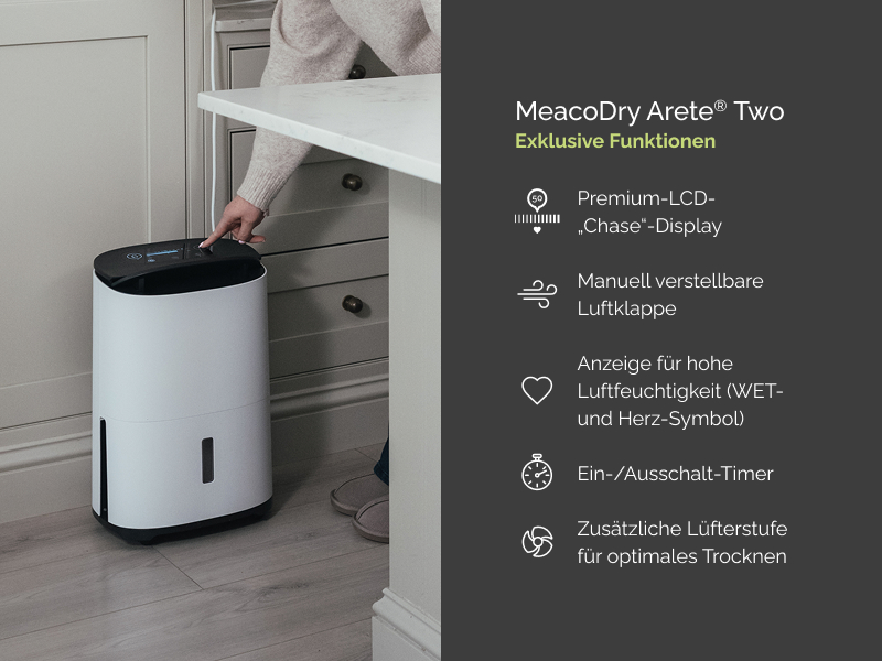 Unterschiede zu MeacoDry Arete Zwei LCD-Display-Jalousie-Timer