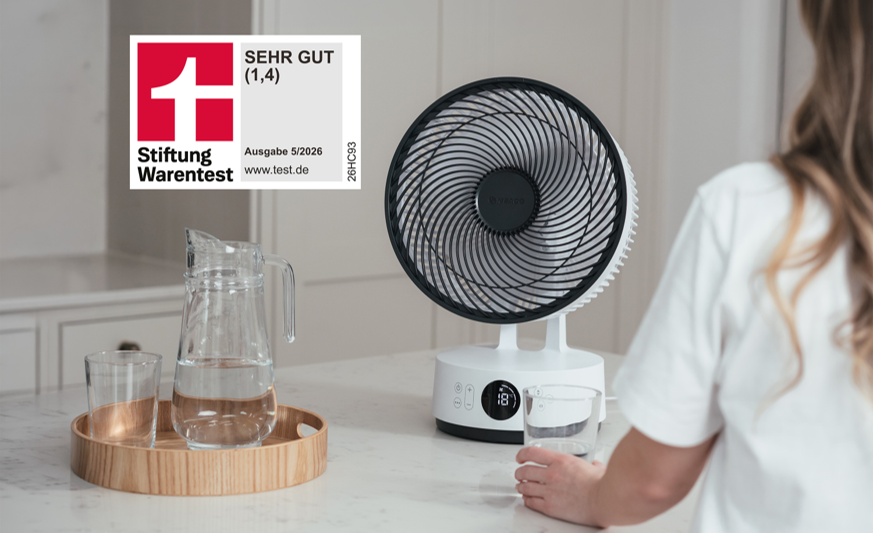 MeacoFan Sefte Tischventilator mit StiftungWarentest testseiger